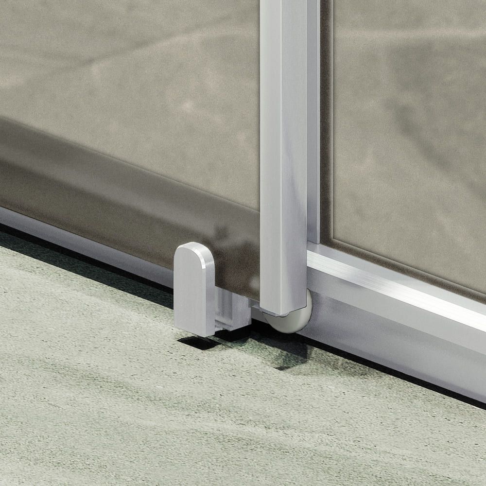 Душевая дверь раздвижная Maybahglass (Майбахгласс) 1950х1200 мм, стекло 6 мм Бронза матовая MGD-1542-5