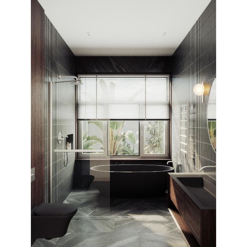 Душевая перегородка Maybahglass (Майбахгласс) в широком профиле 1950х890 мм, Стекло 8 мм Бесцветное +Полотенцедержатель MGD-732-5ш