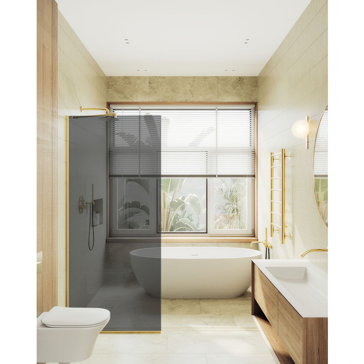 Душевая перегородка в профиле Maybahglass (Майбахгласс) 1950х990 мм, стекло 8 мм Графит MGD-1355-3у