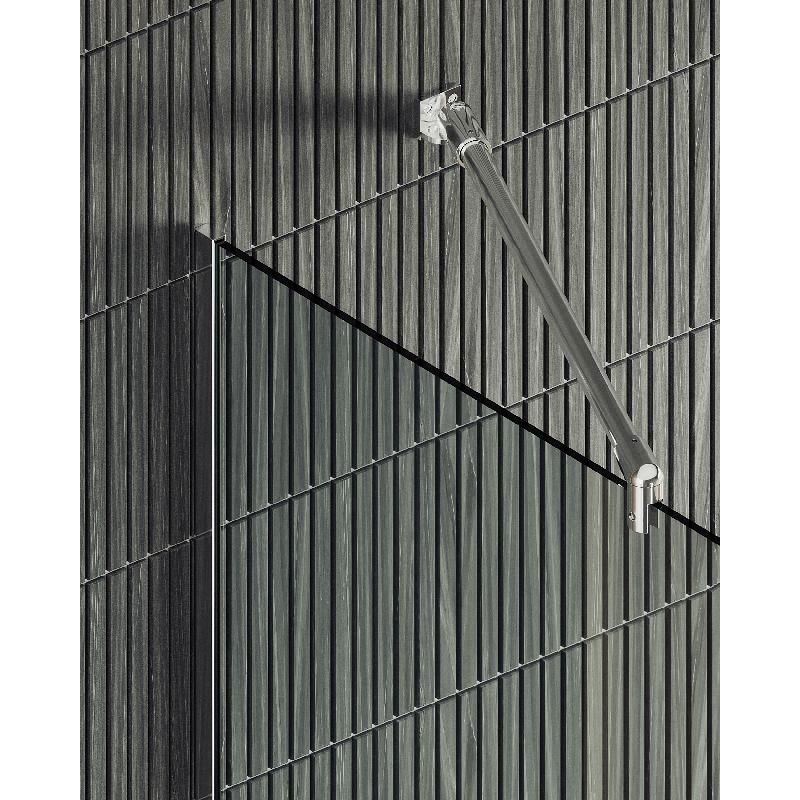 Душевая перегородка Maybahglass (Майбахгласс) в узком профиле 1950х690 мм, Стекло 8 мм Бесцветное MGD-701-5у