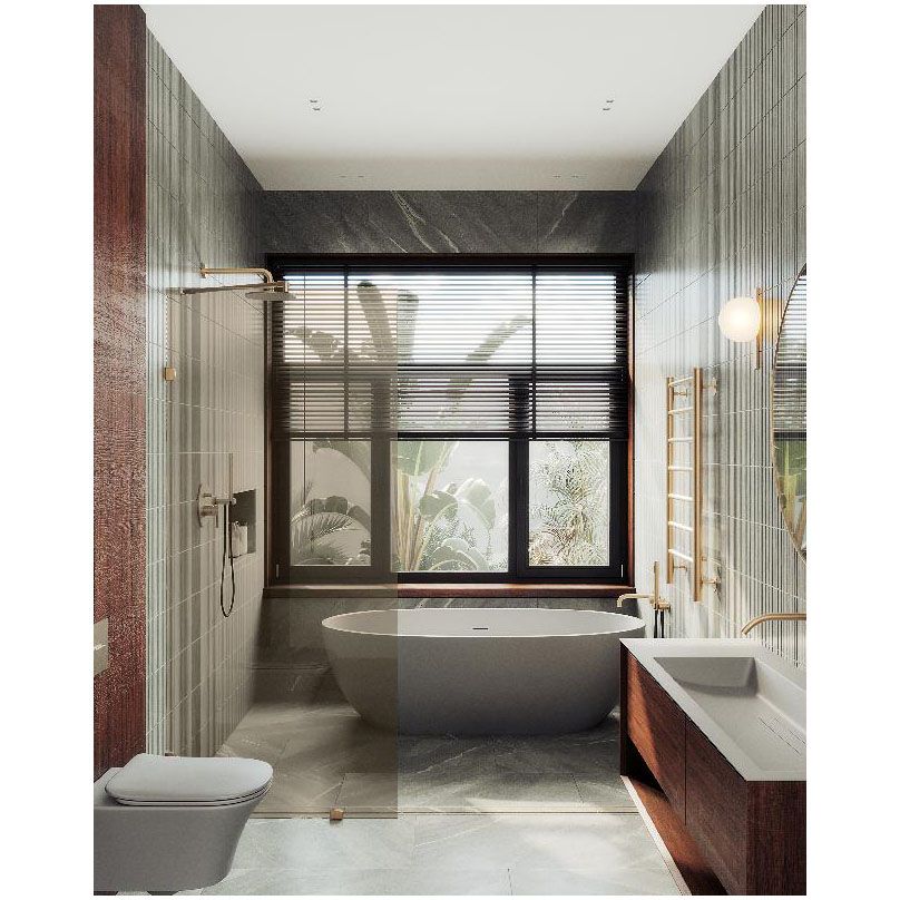 Душевая перегородка коннектор стена-стекло Maybahglass (Майбахгласс) 1950х790 мм, стекло 8 мм Бронза MGD-262-2