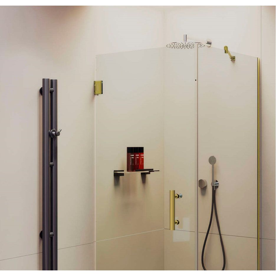 Душевой угол на петлях Maybahglass (Майбахгласс) 1000х1000х1950 мм, стекло 8 мм Бесцветное MGY-1304-3