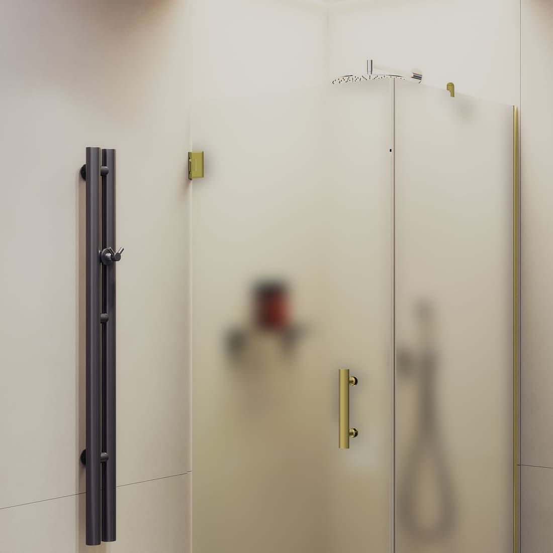 Душевой угол на петлях Maybahglass (Майбахгласс) 900х900х1950 мм, стекло 8 мм Сатин MGY-1306-3