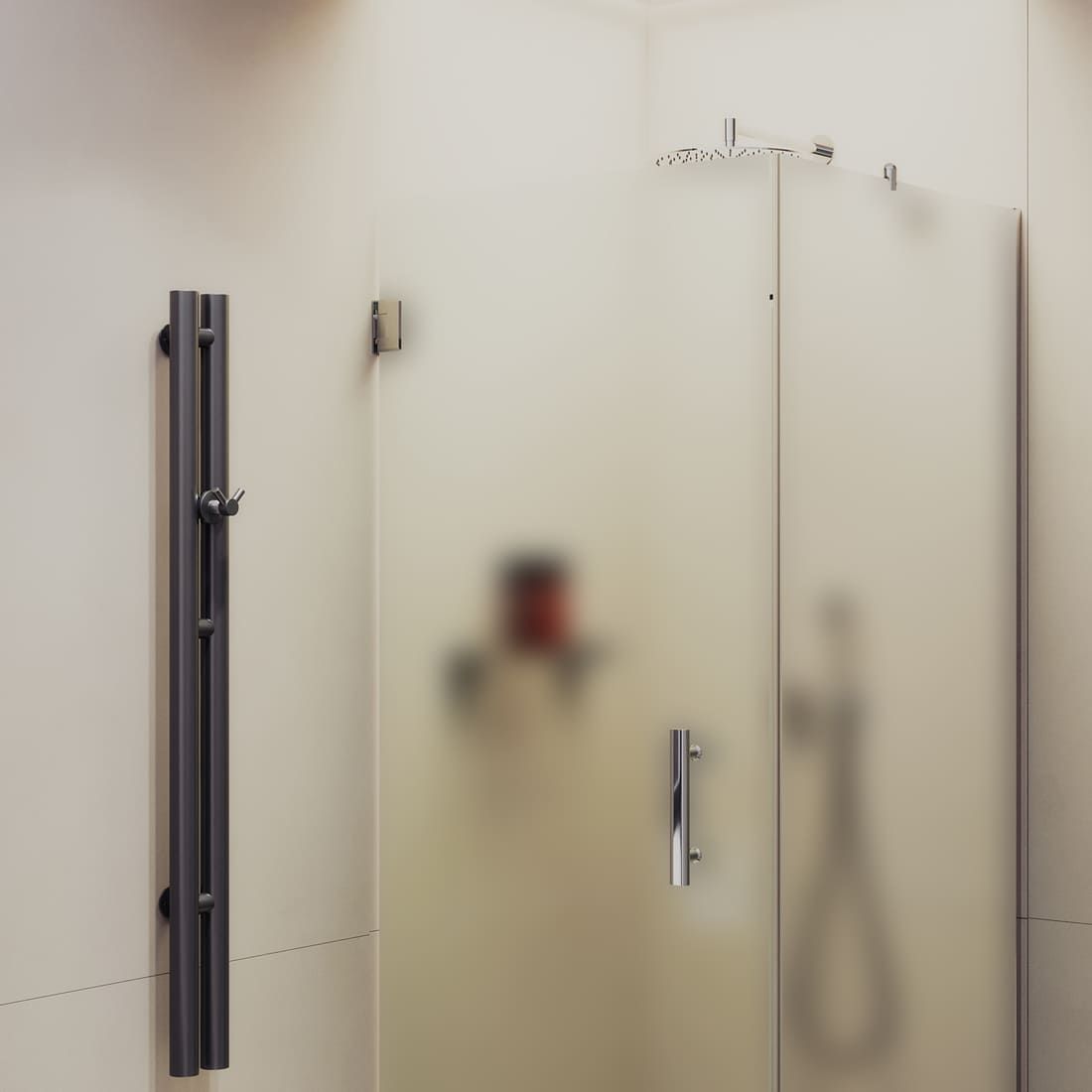 Душевой угол на петлях Maybahglass (Майбахгласс) 900х900х1950 мм, стекло 8 мм Сатин MGY-1306-4