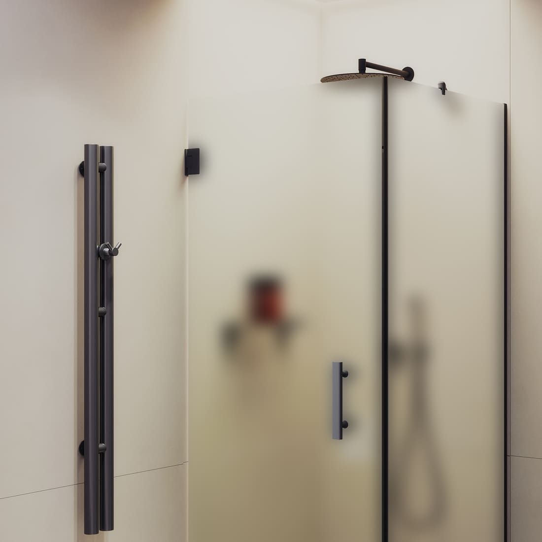 Душевой угол на петлях Maybahglass (Майбахгласс) 900х900х1950 мм, стекло 8 мм Сатин MGY-1306-6