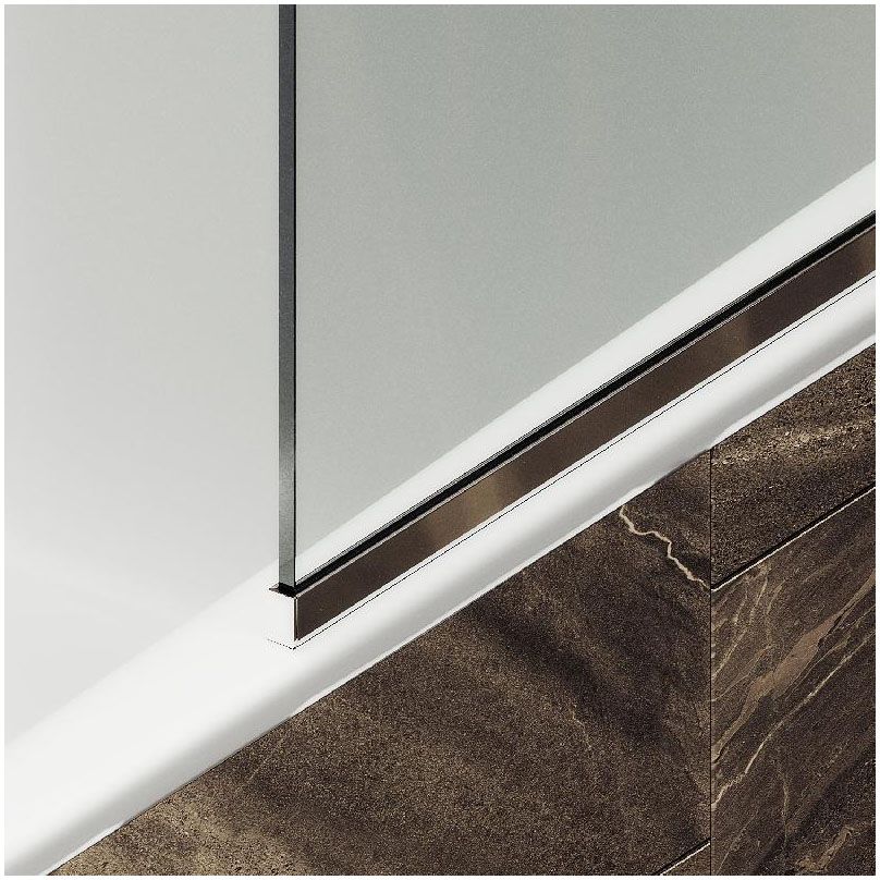 Шторка для ванны в профиле Maybahglass (Майбахгласс) 1400х340 мм, стекло 6 мм Бесцветное MGV-131-4у