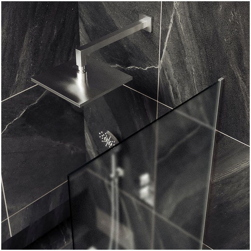 Шторка для ванны в профиле Maybahglass (Майбахгласс) 1400х700 мм, стекло 8 мм Сатин MGV-93-4у