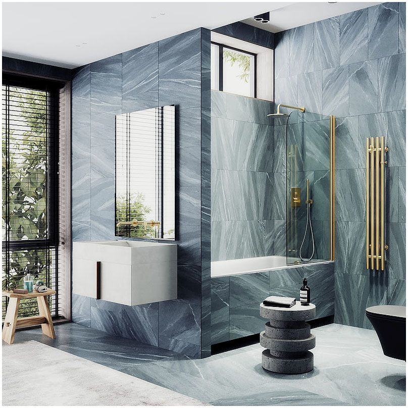 Шторка для ванны поворотная на монопетле Maybahglass (Майбахгласс) 1400х600 мм, стекло 6 мм Бесцветное MGV-598-3