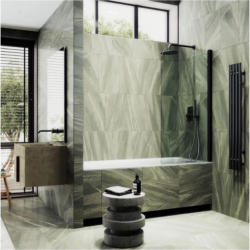 Шторка для ванны поворотная на монопетле Maybahglass (Майбахгласс) 1400х600 мм, стекло 6 мм Бесцветное MGV-598-6