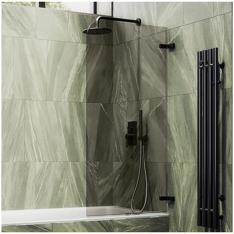 Шторка для ванны поворотная на петлях Maybahglass (Майбахгласс) 1400х405 мм, стекло 6 мм Бронза MGV-646-6