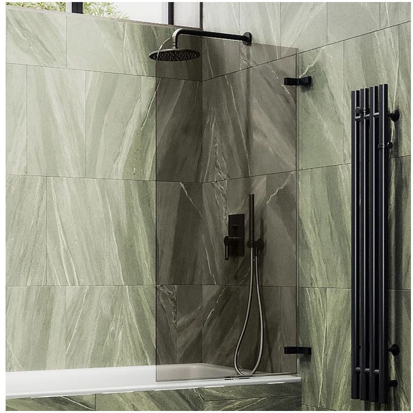 Шторка для ванны поворотная на петлях Maybahglass (Майбахгласс) 1400х705 мм, стекло 6 мм Бронза MGV-651-6