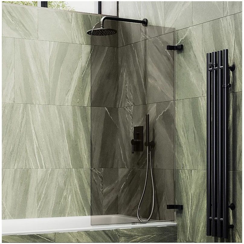 Шторка для ванны поворотная на петлях Maybahglass (Майбахгласс) 1400х705 мм, стекло 6 мм Бронза MGV-651-6