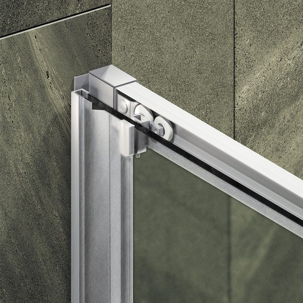 Душевая дверь раздвижная Maybahglass (Майбахгласс) 1950х1000 мм, стекло 6 мм Сатин MGD-1279-5