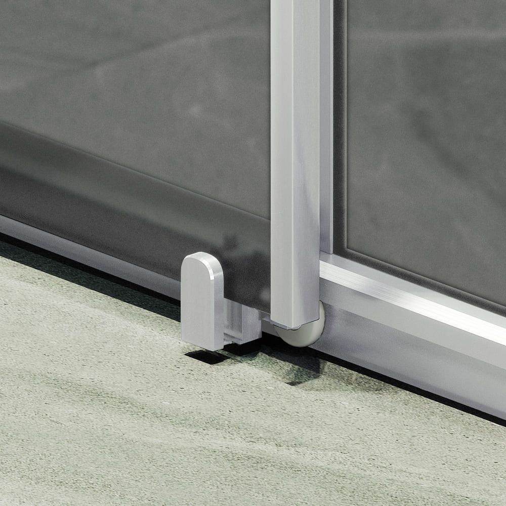 Душевая дверь раздвижная Maybahglass (Майбахгласс) 1950х1400 мм, стекло 6 мм Графит матовый MGD-1635-5