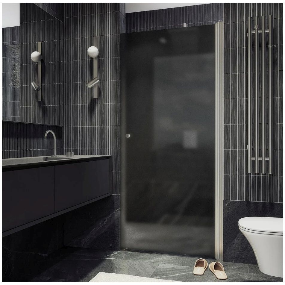 Душевая дверь на монопетле Maybahglass (Майбахгласс) 1980х700 мм, стекло 6 мм Графит матовый MGD-1673-5