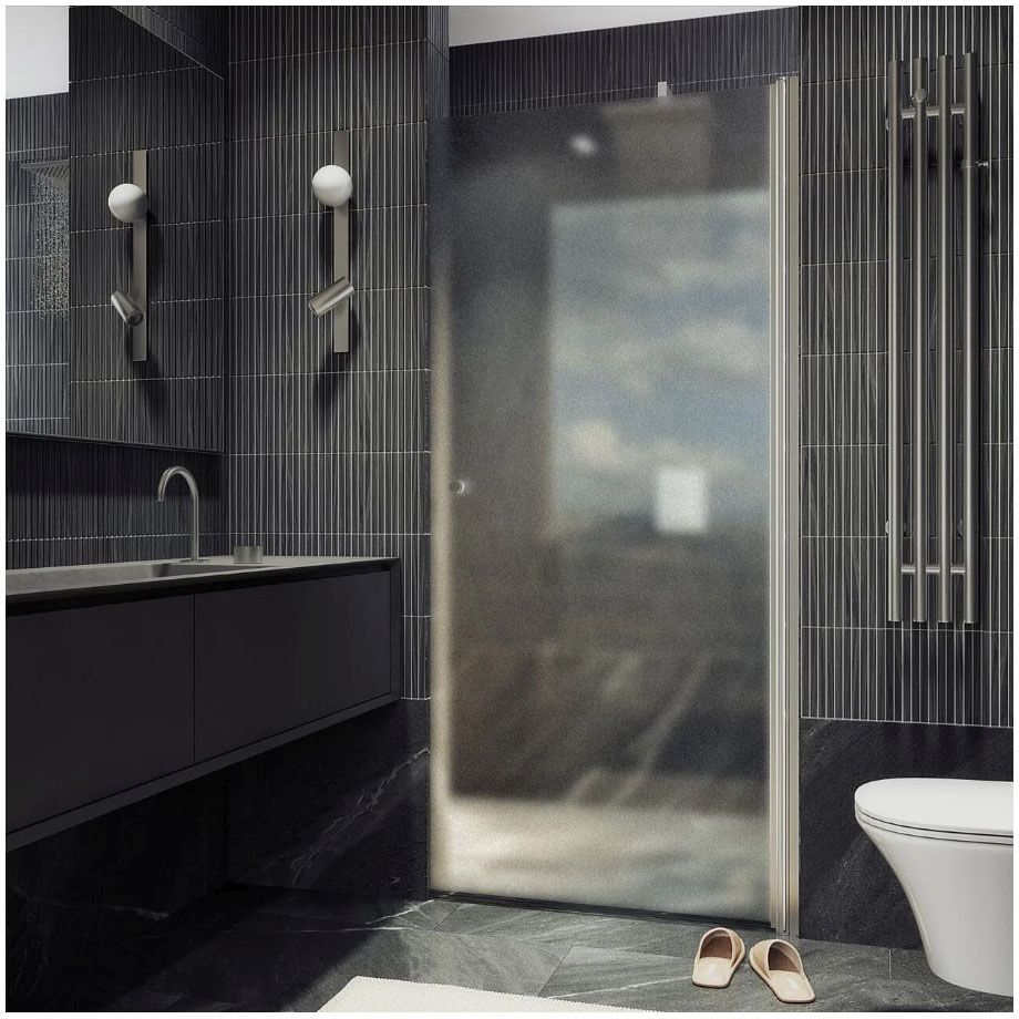 Душевая дверь на монопетле Maybahglass (Майбахгласс) 1980х700 мм, стекло 6 мм Сатин MGD-1671-5