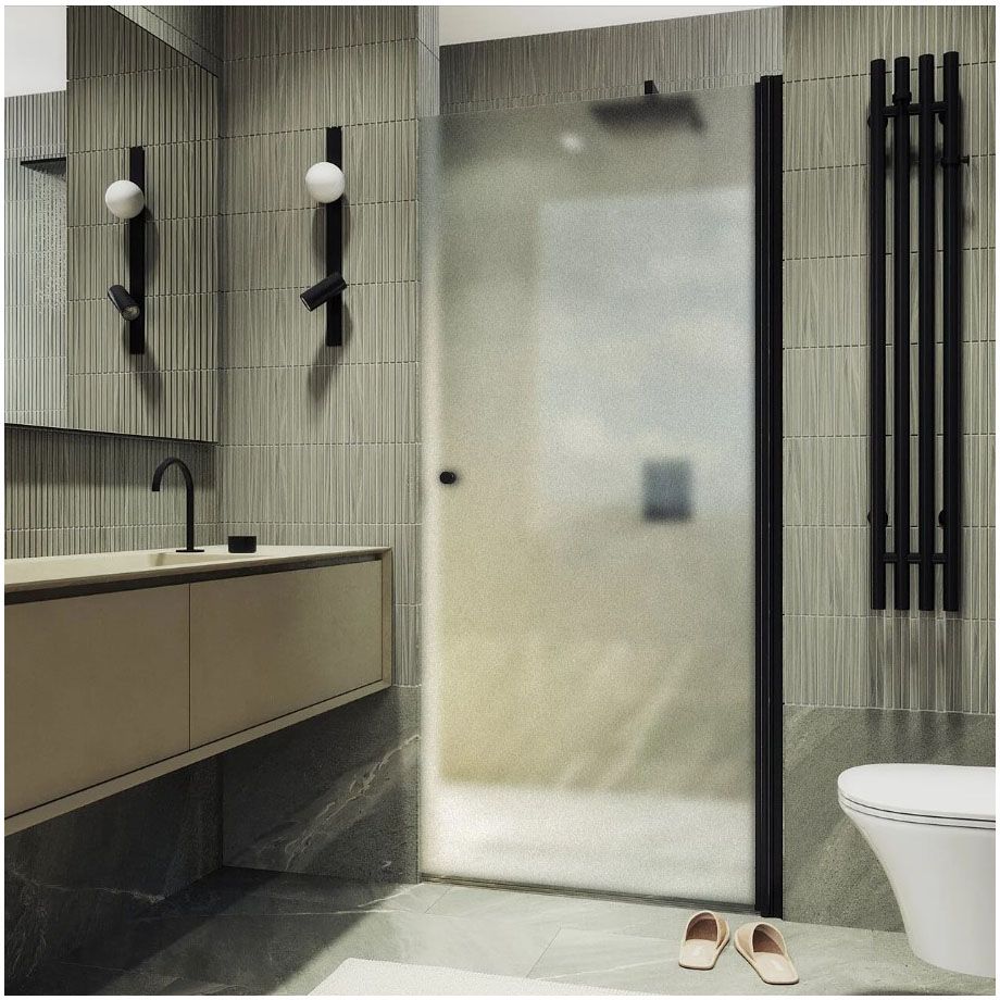 Душевая дверь на монопетле Maybahglass (Майбахгласс) 1980х700 мм, стекло 6 мм Сатин MGD-1671-6