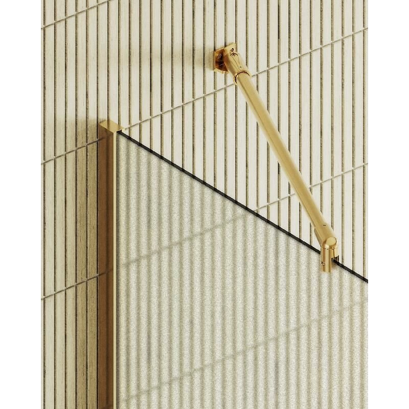 Душевая перегородка Maybahglass (Майбахгласс) в широком профиле 1950х1090 мм, Стекло 8 мм Сатин MGD-680-3ш