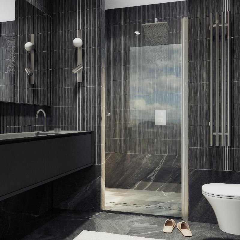 Душевая дверь Maybahglass (Майбахгласс) на монопетле 1980х800 мм, Стекло 6 мм Бесцветное MGD-803-5