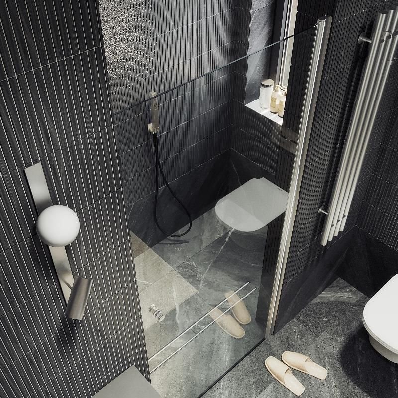 Душевая дверь Maybahglass (Майбахгласс) на монопетле 1980х800 мм, Стекло 6 мм Бесцветное MGD-803-5