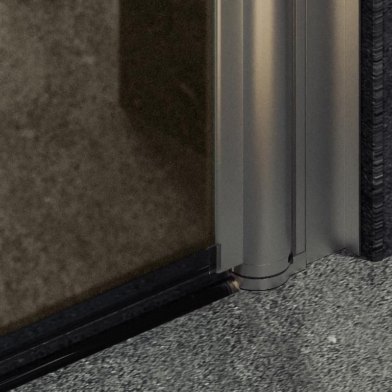 Душевая дверь Maybahglass (Майбахгласс) на монопетле 1980х800 мм, Стекло 6 мм Бронза матовая MGD-805-5