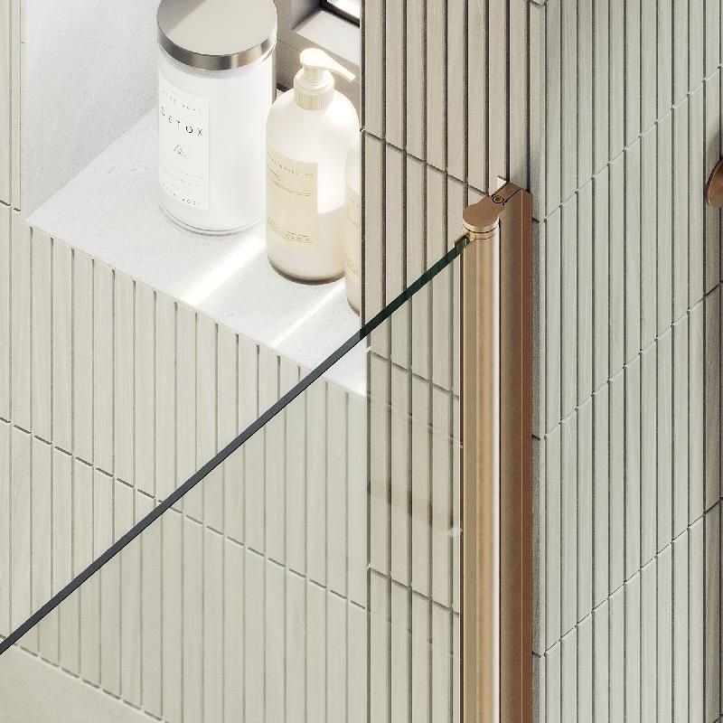 Душевая дверь Maybahglass (Майбахгласс) на монопетле 1980х900 мм, Стекло 6 мм Бесцветное MGD-809-2