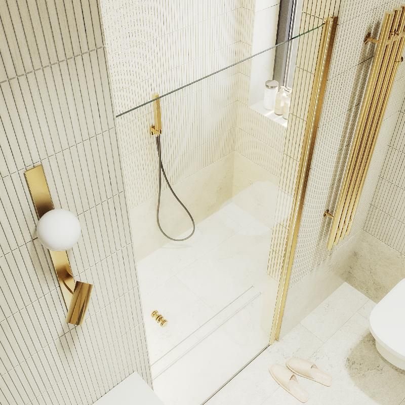 Душевая дверь Maybahglass (Майбахгласс) на монопетле 1980х900 мм, Стекло 6 мм Бесцветное MGD-809-3