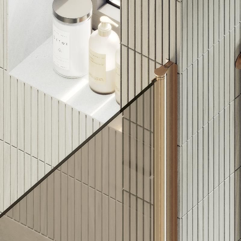 Душевая дверь Maybahglass (Майбахгласс) на монопетле 1980х900 мм, Стекло 6 мм Бронза MGD-810-2