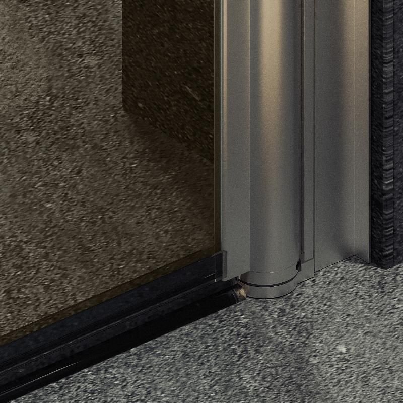 Душевая дверь Maybahglass (Майбахгласс) на монопетле 1980х900 мм, Стекло 6 мм Бронза MGD-810-5