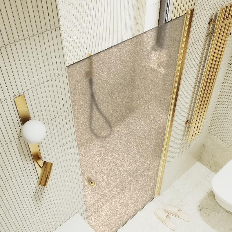 Душевая дверь Maybahglass (Майбахгласс) на монопетле 1980х900 мм, Стекло 6 мм Бронза матовая MGD-811-3