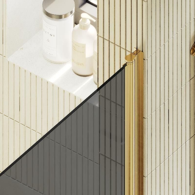 Душевая дверь Maybahglass (Майбахгласс) на монопетле 1980х900 мм, Стекло 6 мм Графит MGD-812-3