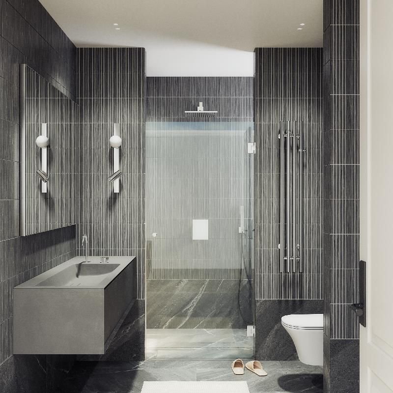 Душевая дверь Maybahglass (Майбахгласс) на петлях 1950х705 мм, Стекло 8 мм Бесцветное MGD-507-4