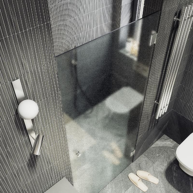 Душевая дверь Maybahglass (Майбахгласс) на петлях 1950х805 мм, Стекло 8 мм Сатин MGD-522-4