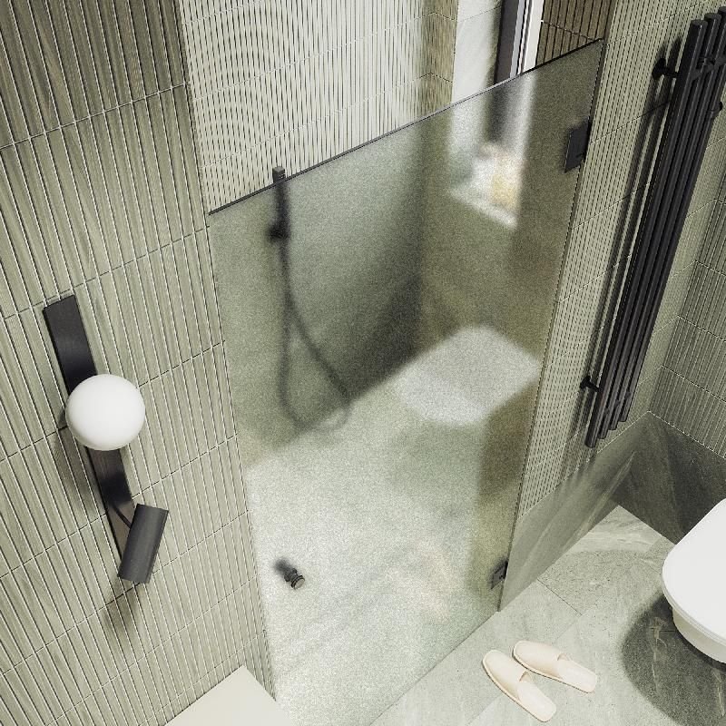 Душевая дверь Maybahglass (Майбахгласс) на петлях 1950х805 мм, Стекло 8 мм Сатин MGD-522-6