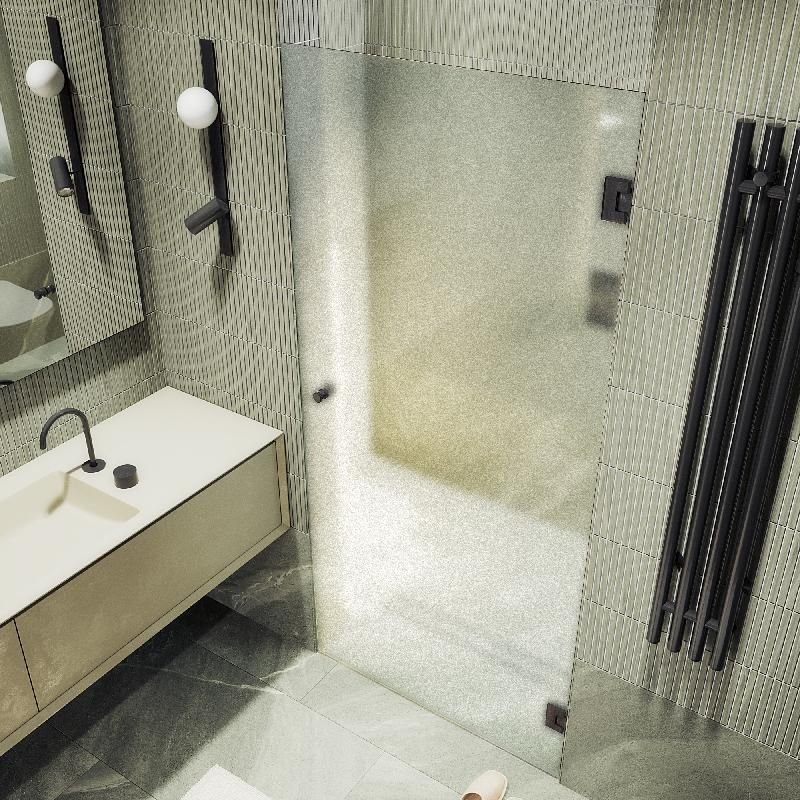 Душевая дверь Maybahglass (Майбахгласс) на петлях 1950х905 мм, Стекло 8 мм Сатин MGD-527-6