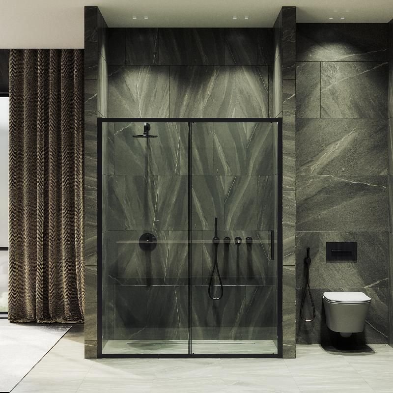 Душевая дверь Maybahglass (Майбахгласс), раздвижная,6 мм , Стекло Бесцветное,1950х1200 мм MGD-1276-6