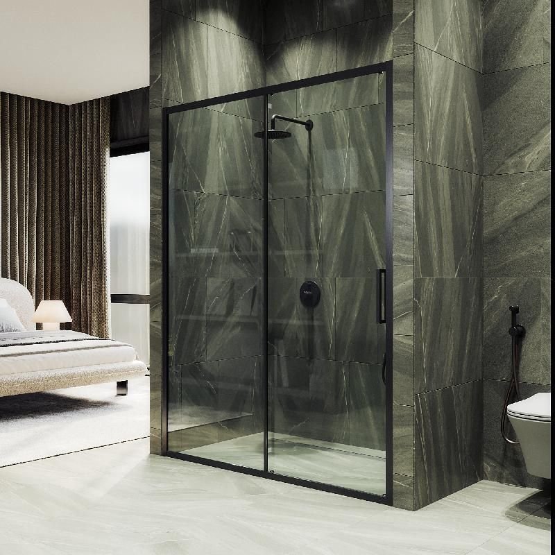 Душевая дверь Maybahglass (Майбахгласс), раздвижная,6 мм , Стекло Бесцветное,1950х1200 мм MGD-1276-6