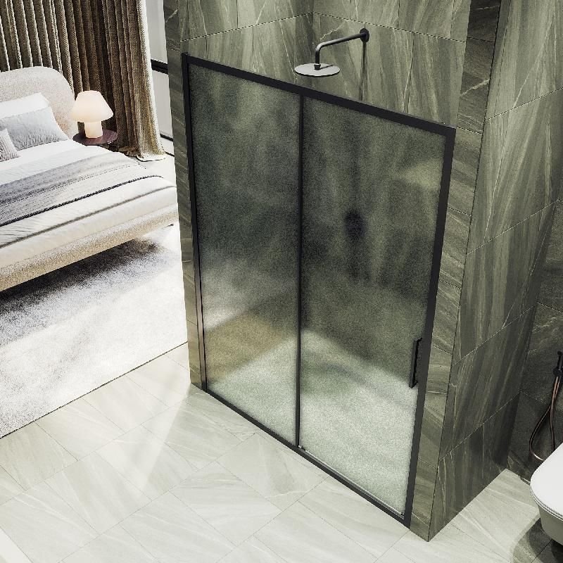 Душевая дверь Maybahglass (Майбахгласс), раздвижная,6 мм , Стекло Сатин,1950х1200 мм MGD-1280-6