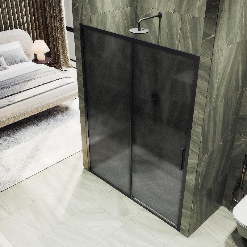 Душевая дверь Maybahglass (Майбахгласс), раздвижная,6 мм , Стекло Графит матовое,1950х1200 мм MGD-1288-6