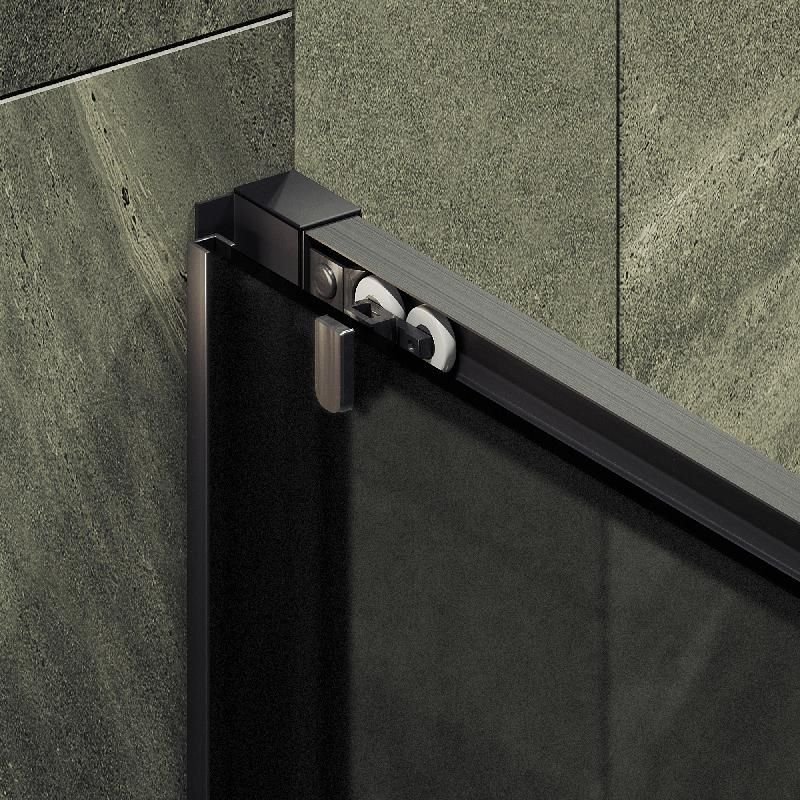 Душевая дверь Maybahglass (Майбахгласс), раздвижная,6 мм , Стекло Графит матовое,1950х1200 мм MGD-1288-6