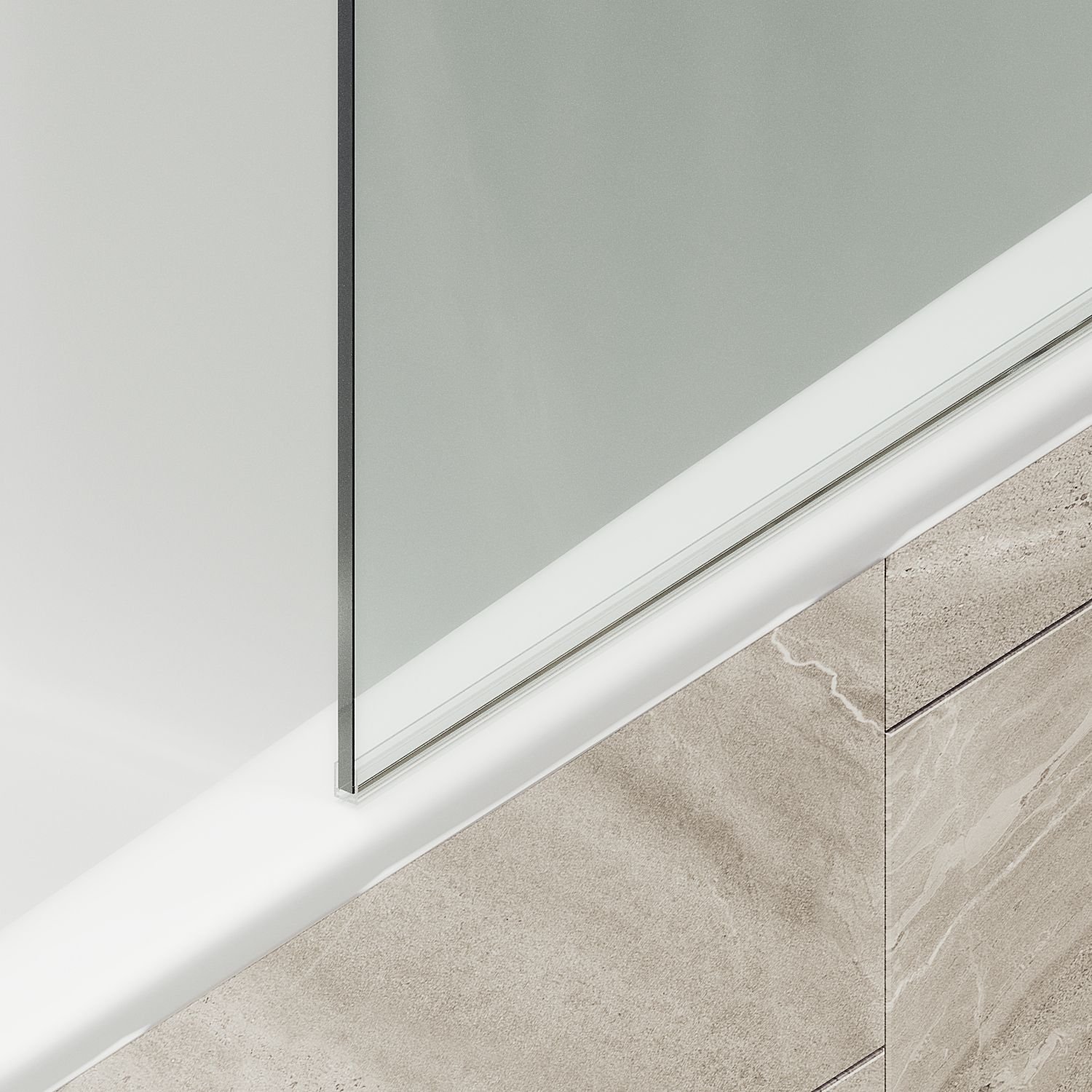 Шторка для ванны Maybahglass (Майбахгласс) в широком профиле 1400х400 мм, стекло Бесцветное , профиль Бронза MGV-62-2ш