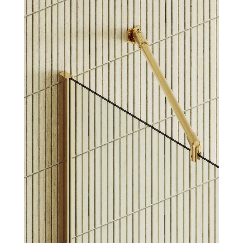 Душевая перегородка Maybahglass (Майбахгласс) в широком профиле 1950х890 мм, Стекло 8 мм Бесцветное MGD-689-3ш