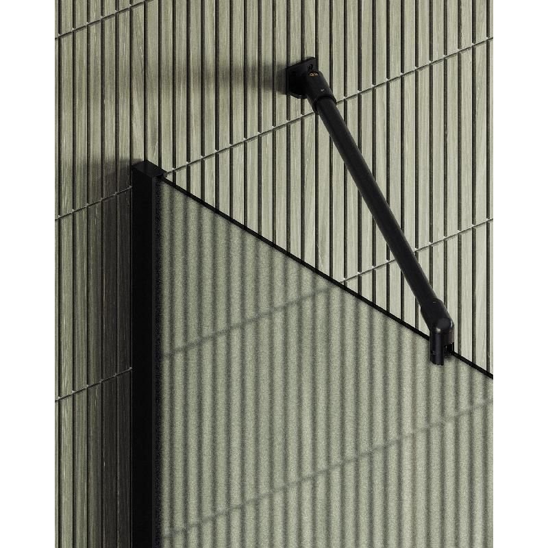 Душевая перегородка Maybahglass (Майбахгласс) в широком профиле 1950х890 мм, Стекло 8 мм Сатин MGD-690-6ш