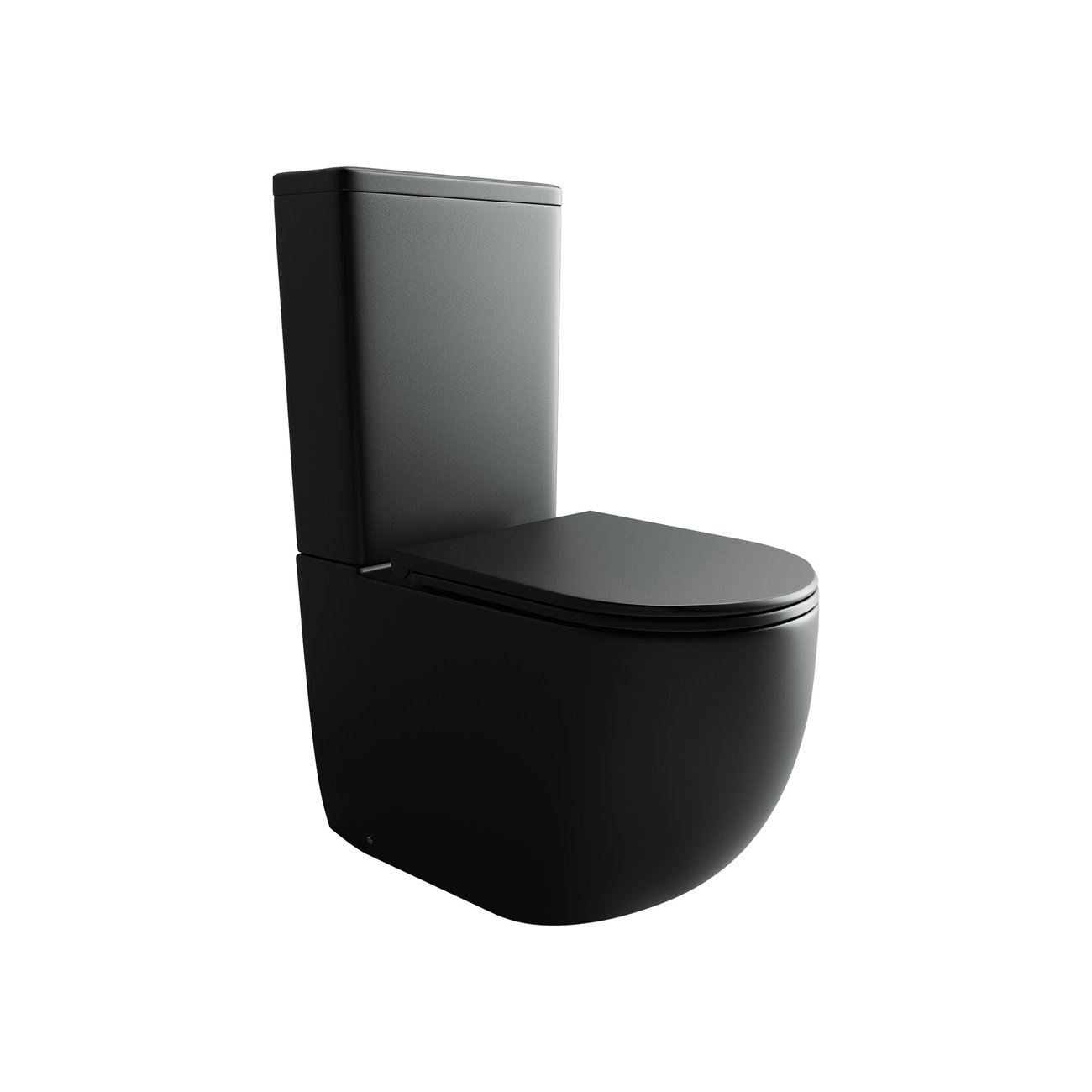 Унитаз напольный, приставной Ceramicanova (Керамиканова) Metropol CN4001MB Черный Матовый