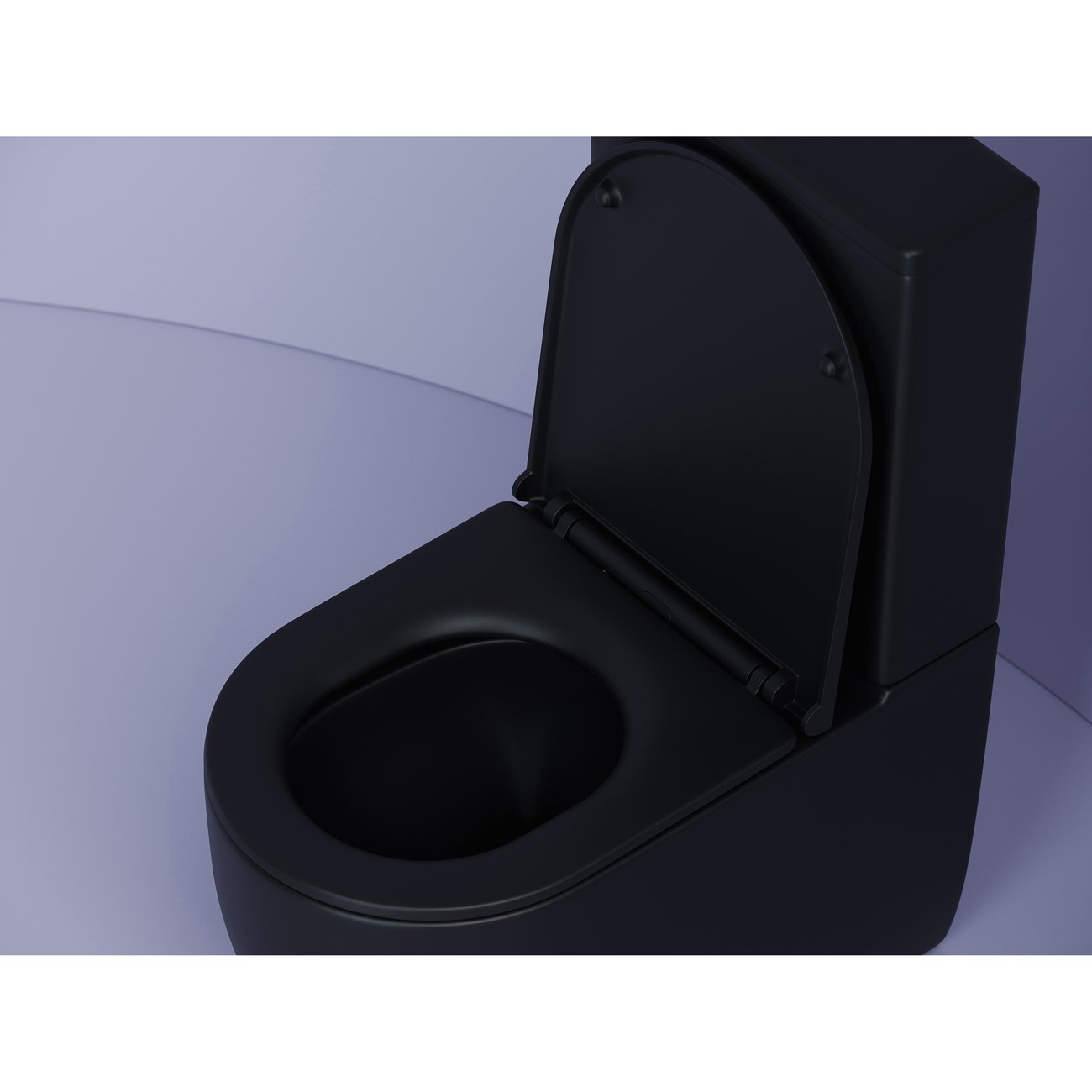 Унитаз напольный, приставной Ceramicanova (Керамиканова) Metropol CN4001MB Черный Матовый