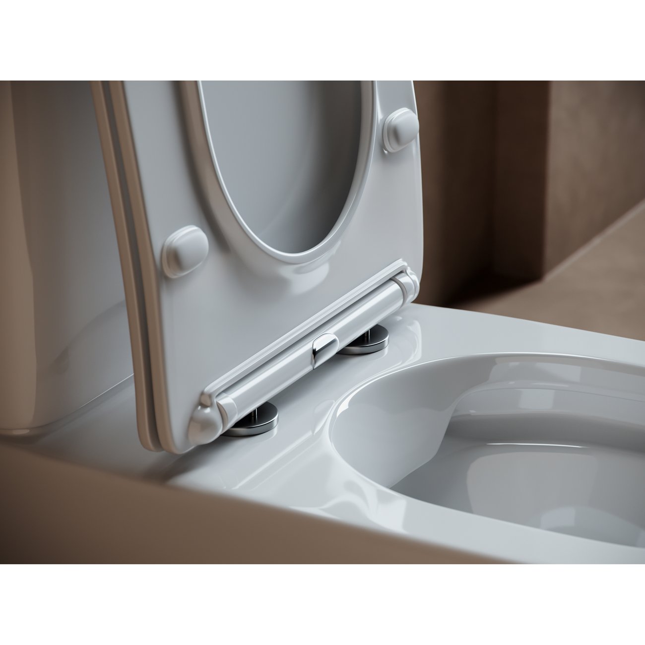 Унитаз напольный, приставной Ceramicanova (Керамиканова) Fortuna CN9001 Белый