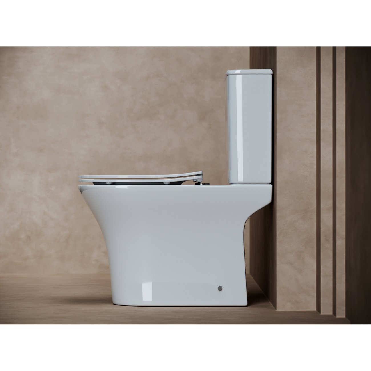 Унитаз напольный, приставной Ceramicanova (Керамиканова) Fortuna CN9001 Белый