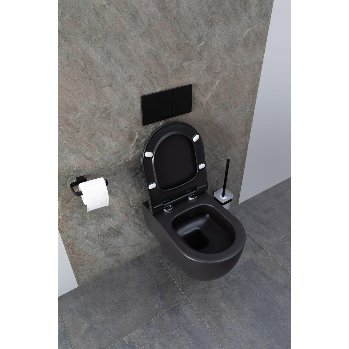 Унитаз подвесной Allen Brau Priority 4.31001.31 черный матовый