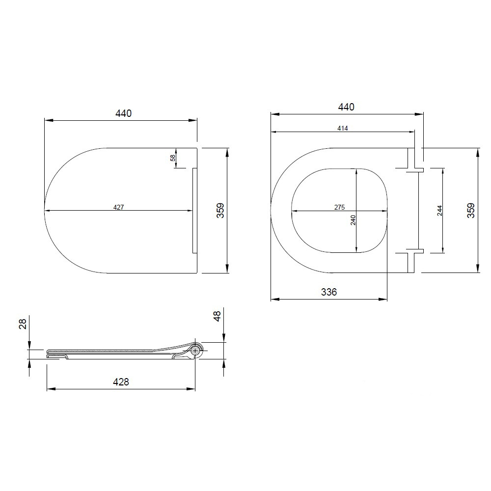 Сиденье для унитаза Allen Brau Priority 4.31004.31 черный матовый