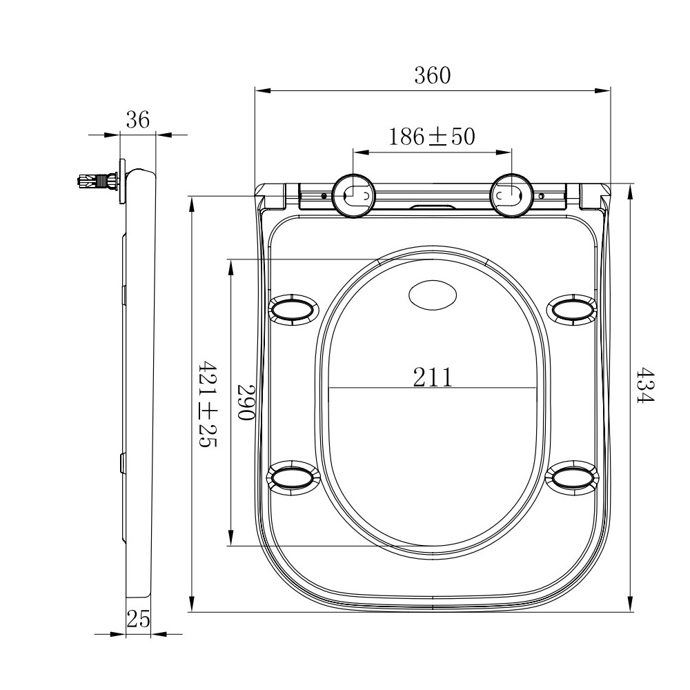 Сиденье для унитаза Allen Brau Infinity 4.21010.20 белый глянец